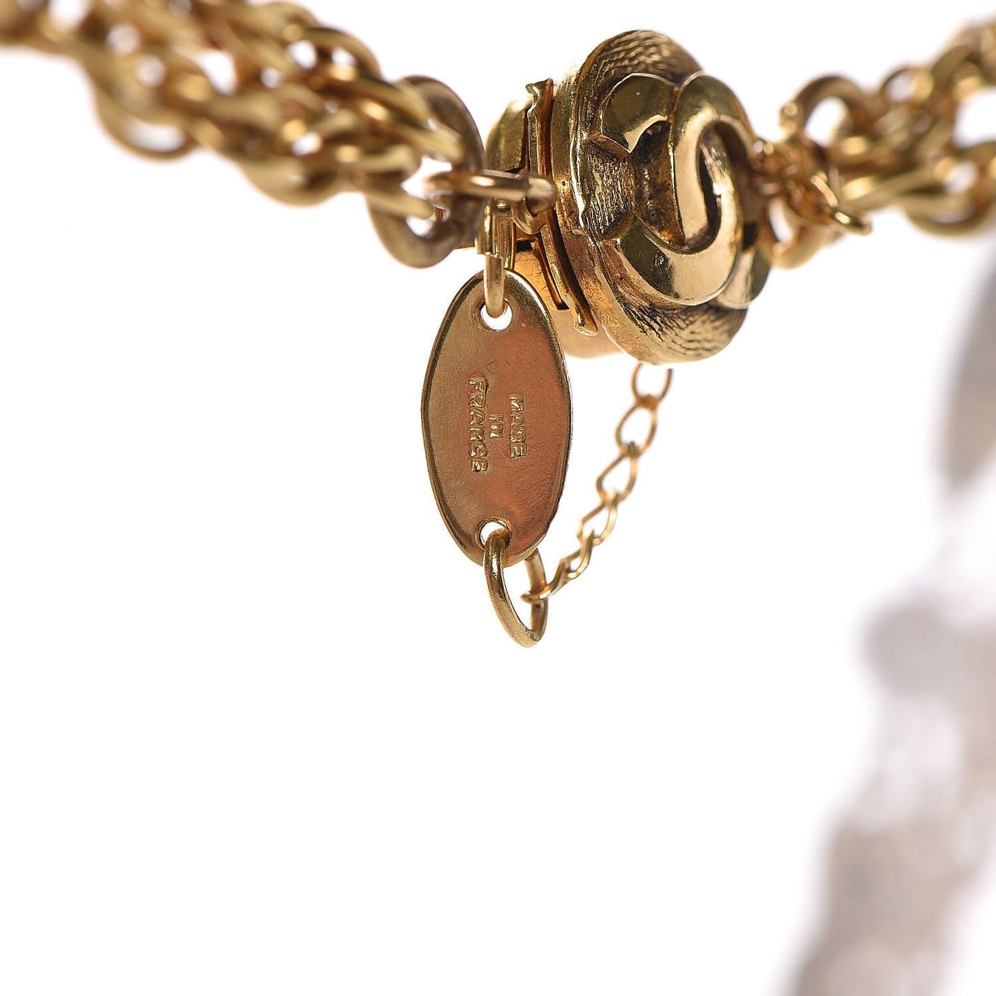 Pearl Clover Long Necklace Gold