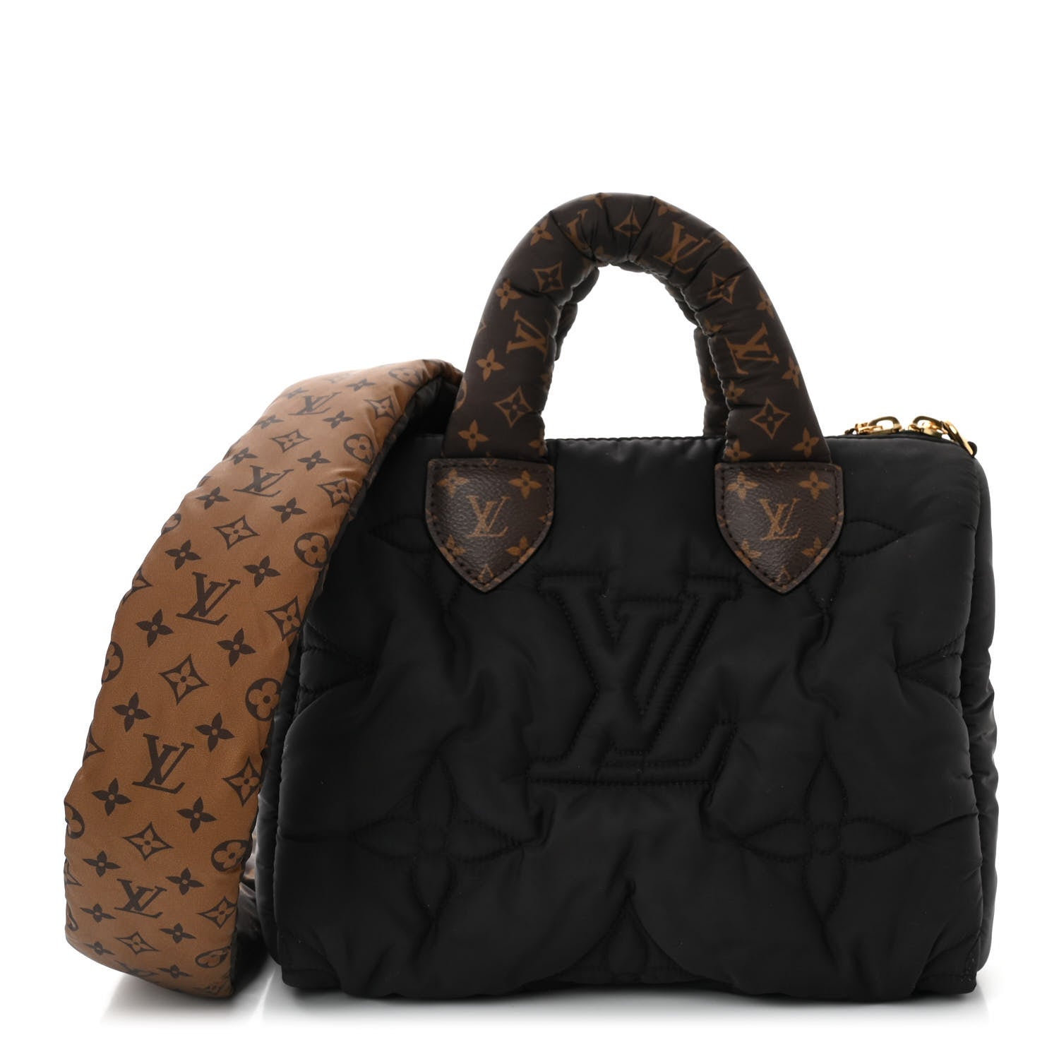 Louis Vuitton Econyl Mini Monogram Pillow Speedy Bandouliere 25 Black 1 of 9