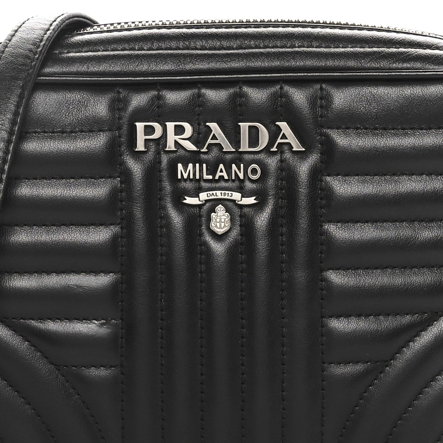 Soft Calfskin Diagramme Camera Bag Black