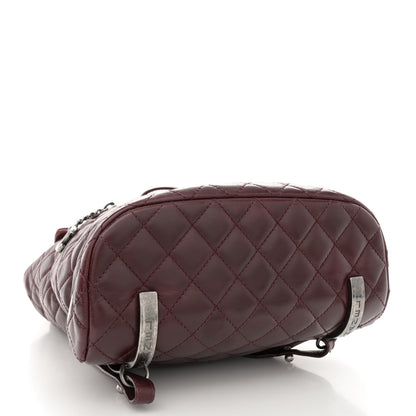 Chanel Glazed Calfskin Quilted Large Salzburg Backpack Burgundy 4 of 14