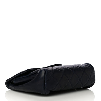 Chanel Lambskin Quilted Flap Cosmetic Case Blue 4 of 11