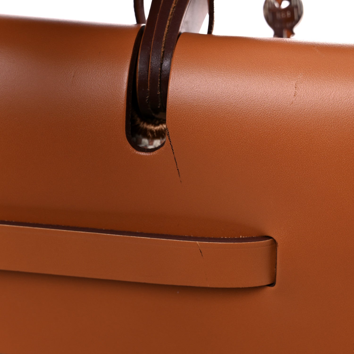 Hermes Criss Viking Vache Hunter Herbag Cabin Zip Retourne 50 Ecru Beige Naturel 7 of 12