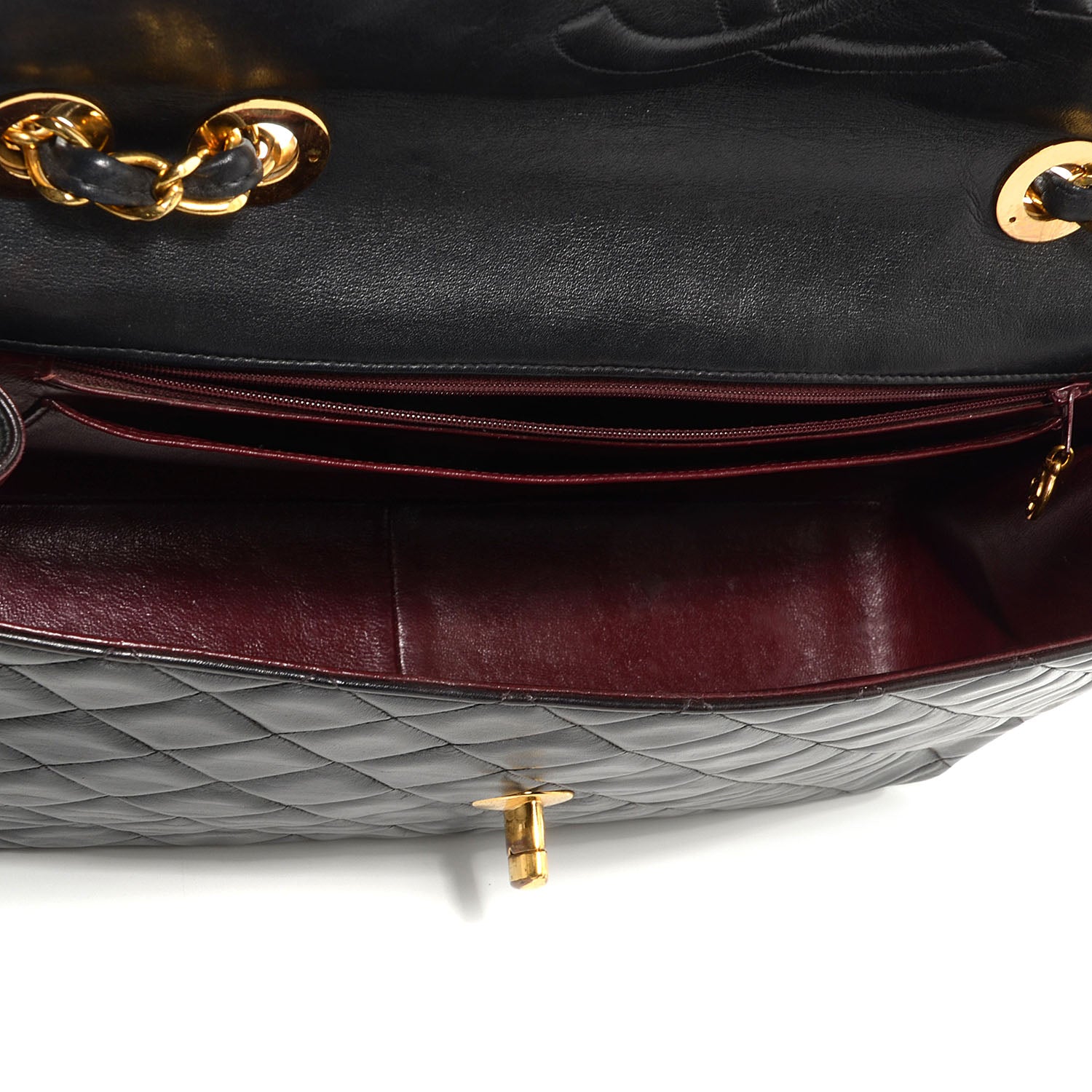 Chanel Lambskin XL Jumbo Flap Black 5 of 10