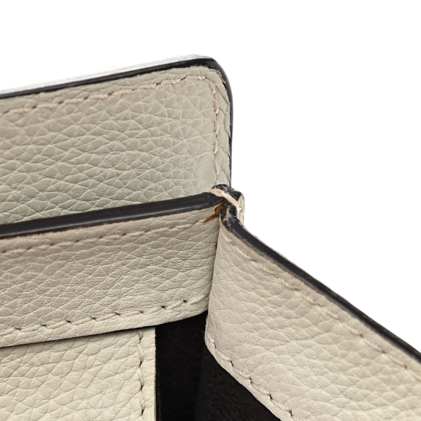 Drummed Calfskin Micro Luggage Chalk