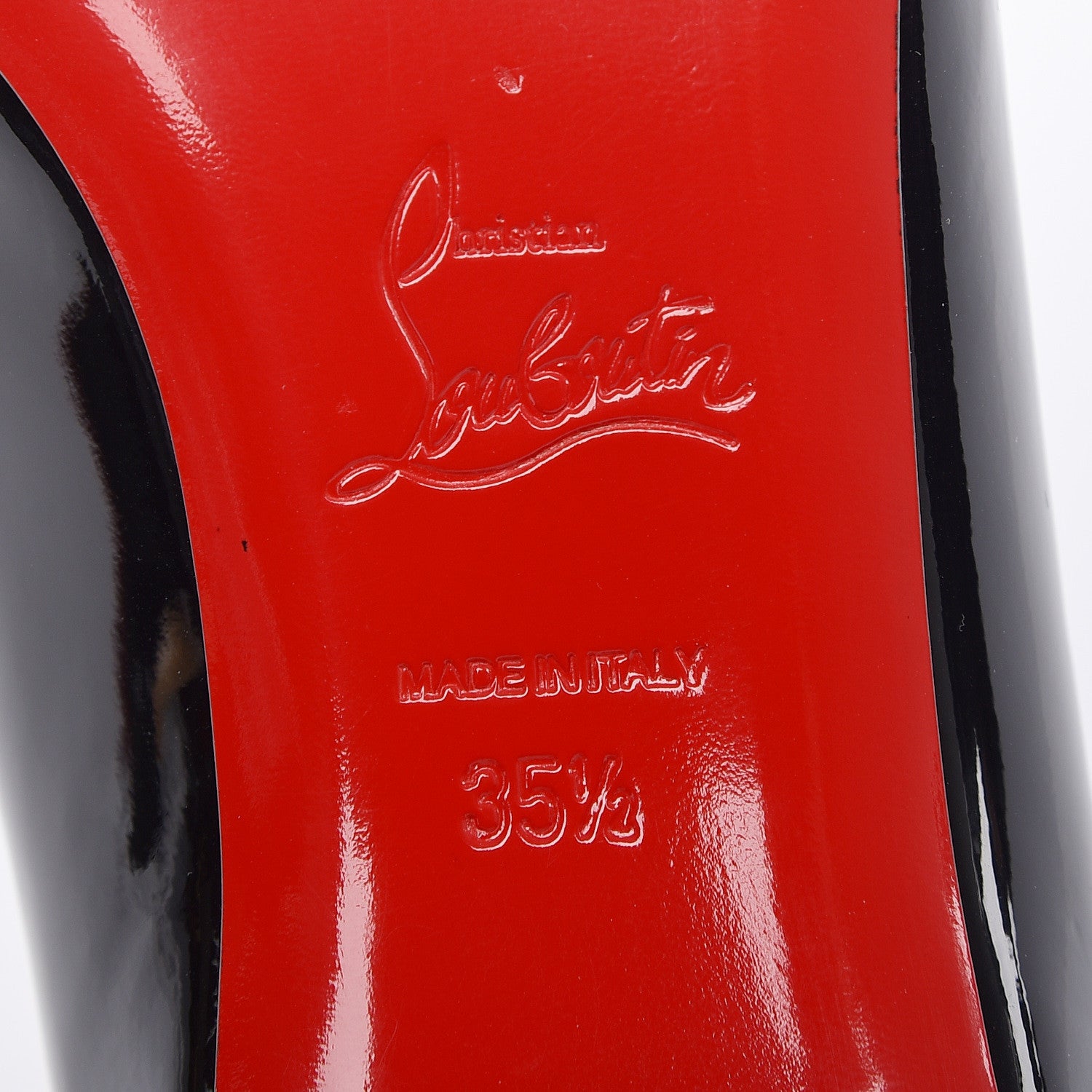 Christian Louboutin Patent Goldoflat Spikes Flats 35.5 Black 6 of 12