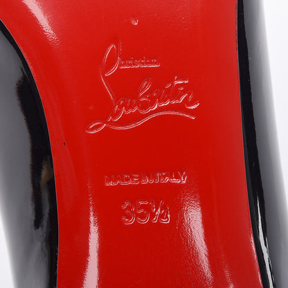 Christian Louboutin Patent Goldoflat Spikes Flats 35.5 Black 6 of 12