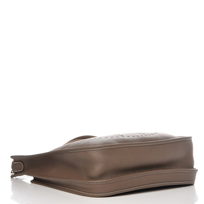 Hermes Taurillon Clemence Evelyne III GM Etoupe 4 of 8