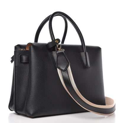 MCM Grained Calfskin Medium Milla Tote Black 4 of 11