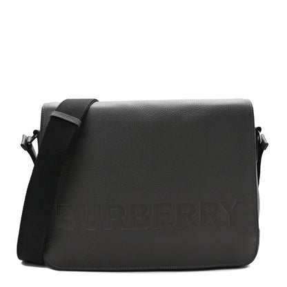 Burberry Calfskin Logo Messenger Charcoal Grey 1 of 7