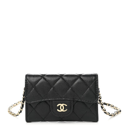 Chanel Caviar Quilted Flap Classic Belt Bag Black 1 of 11