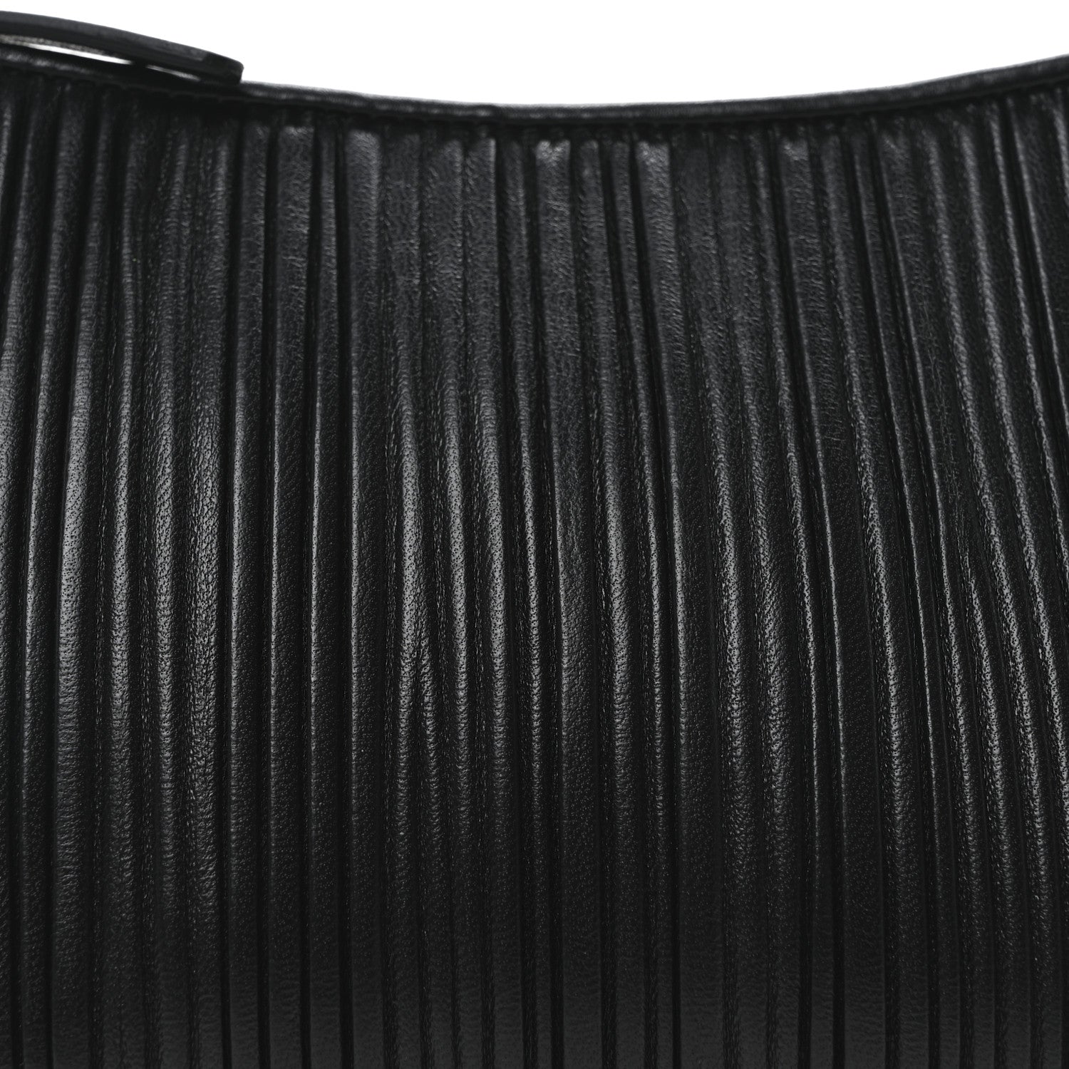 Mansur Gavriel Lambskin Pleated Shoulder Bag Black 7 of 9