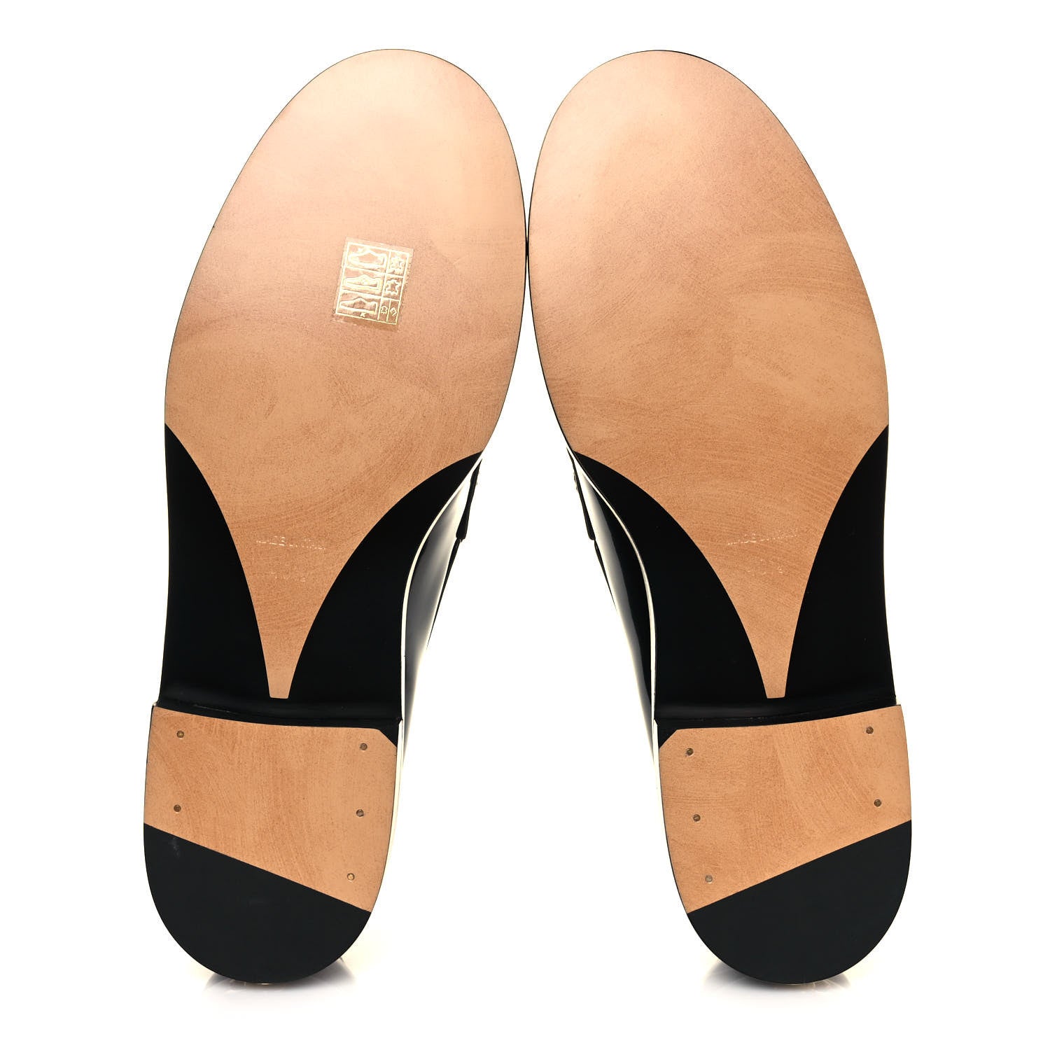 Chanel Shiny Calfskin Logo Loafers 40.5 Black 5 of 8