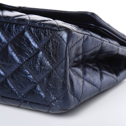 Chanel Metallic Aged Calfskin Quilted 2.55 Reissue 227 Flap Blue 11 of 12
