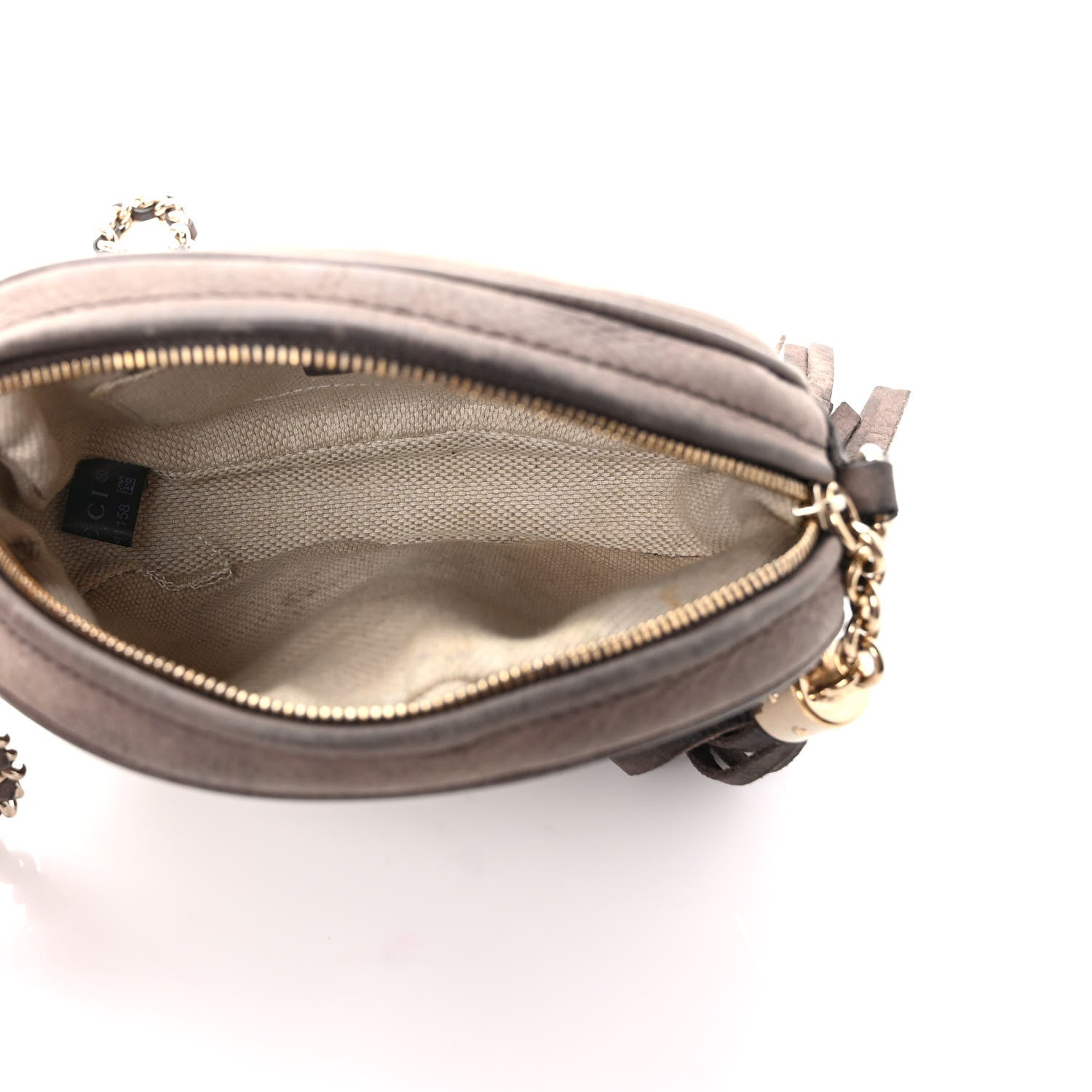 Gucci Vitello Range Mini Soho Chain Bag Grey Field 5 of 14