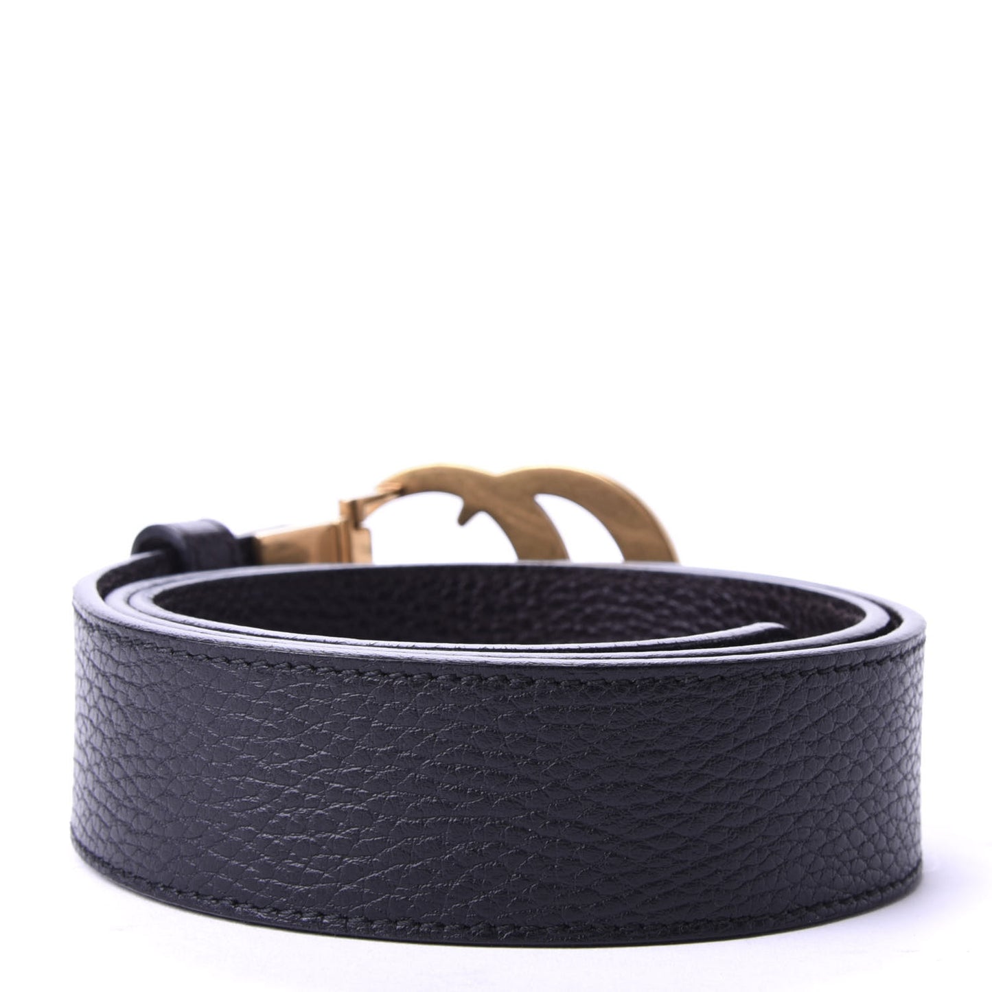 Calfskin Double G Reversible 37mm Belt 85 34 Black Cocoa