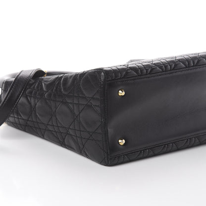 Christian Dior Lambskin Cannage Medium Lady Dior Black 5 of 8