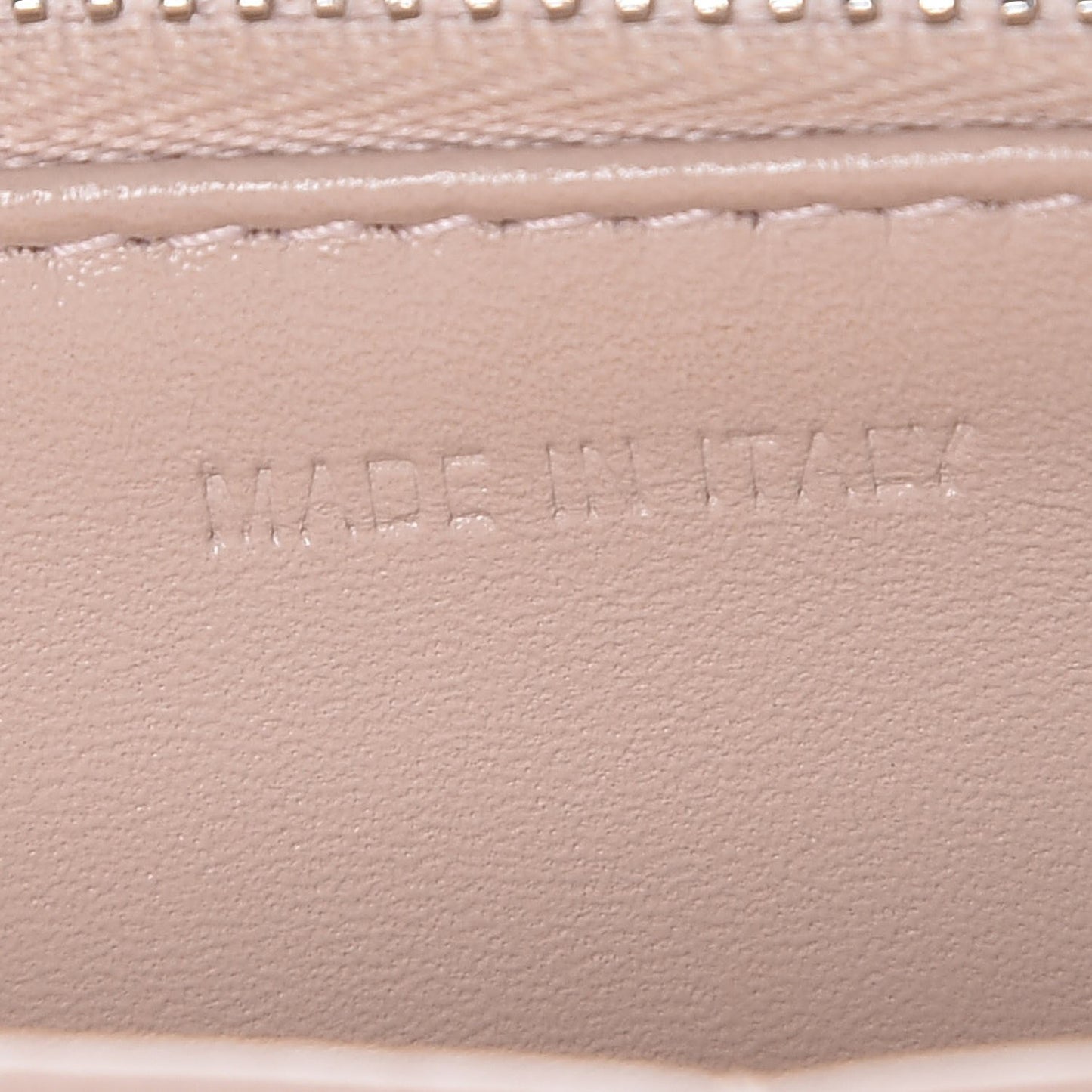 Grained Calfskin Diorama Wallet on Chain Pouch Rose Poudre