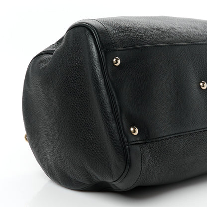 Gucci Pebbled Calfskin Medium Soho Boston Black 12 of 13