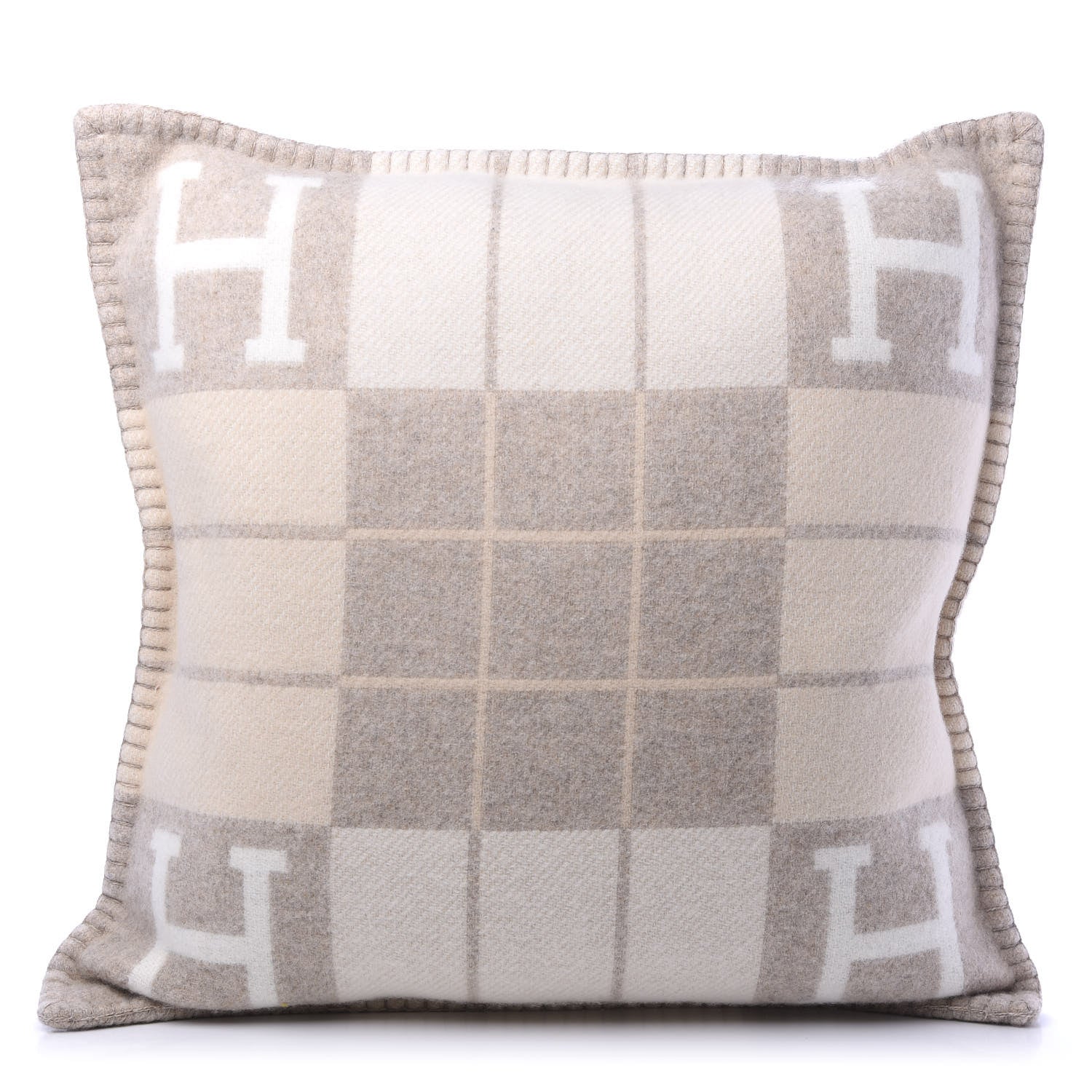 Hermes Wool Cashmere Avalon III Pillow PM Coco Camomille 1 of 5