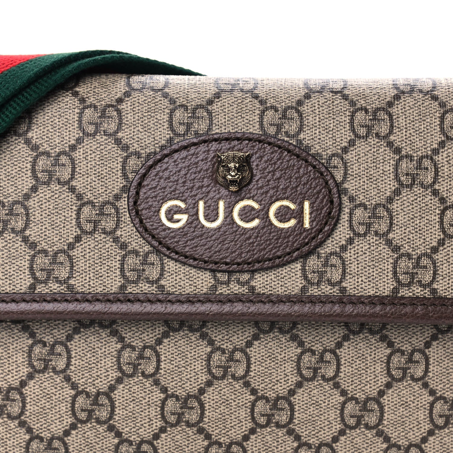 Gucci GG Supreme Monogram Neo Vintage Web Belt Bag Brown 9 of 11