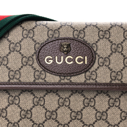 Gucci GG Supreme Monogram Neo Vintage Web Belt Bag Brown 9 of 11