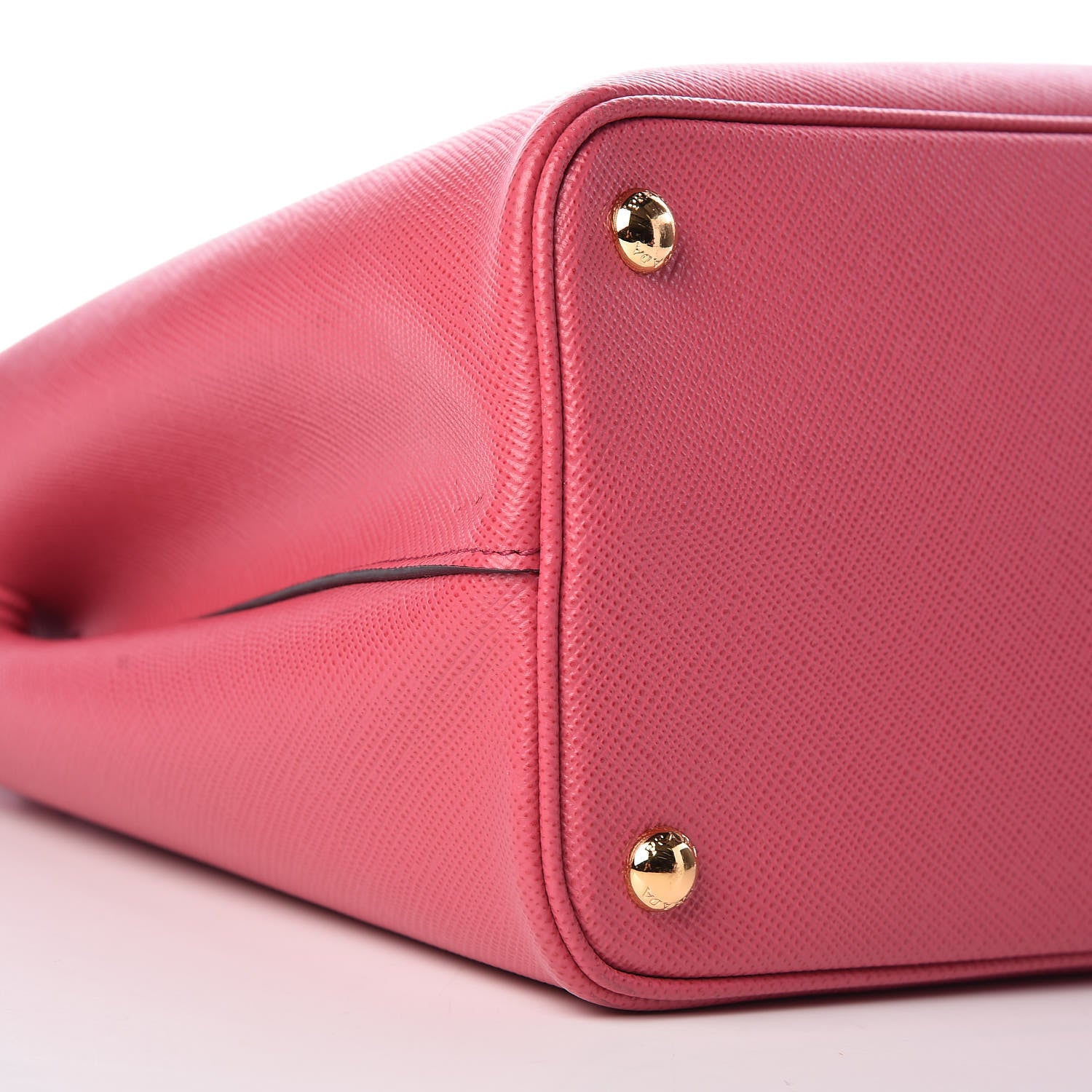 Prada Saffiano Cuir Medium Double Bag Peonia 8 of 9