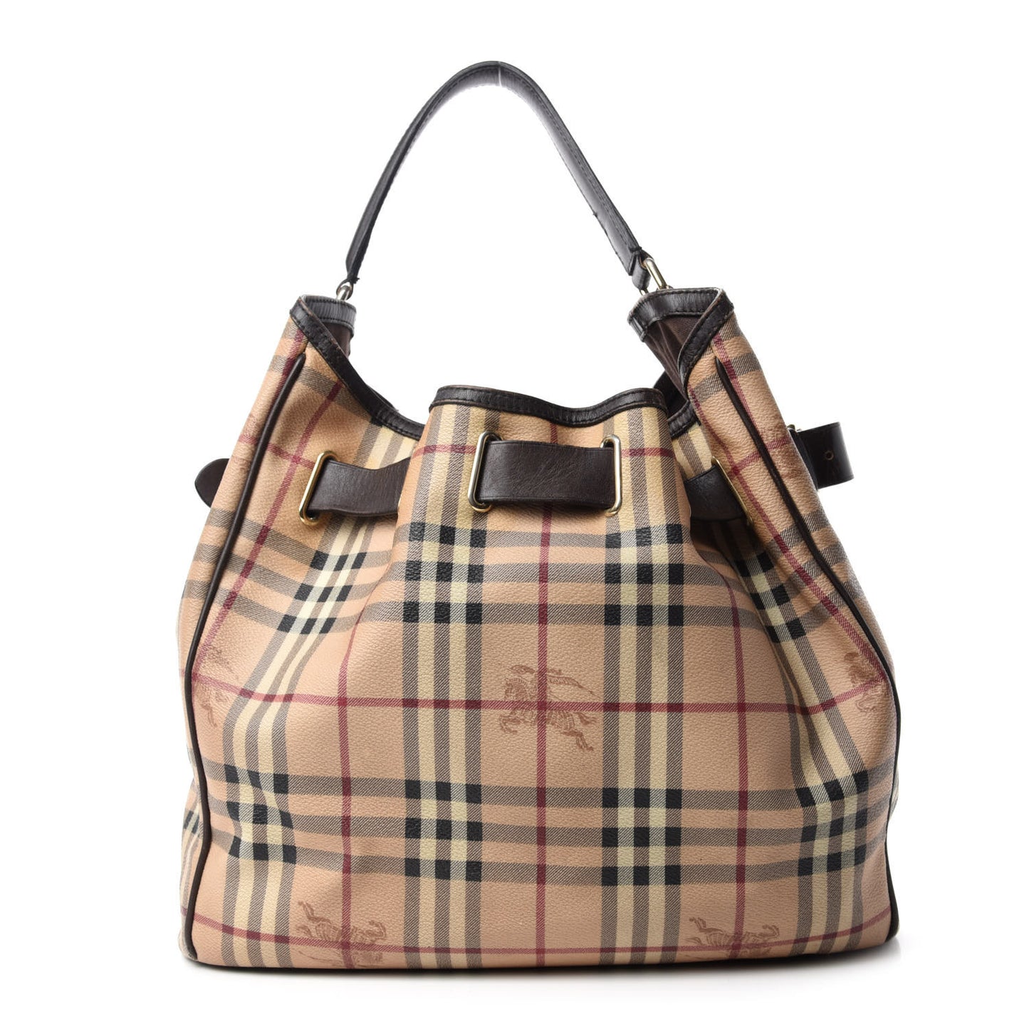 Haymarket Check Medium Walden Belted Hobo Chocolate