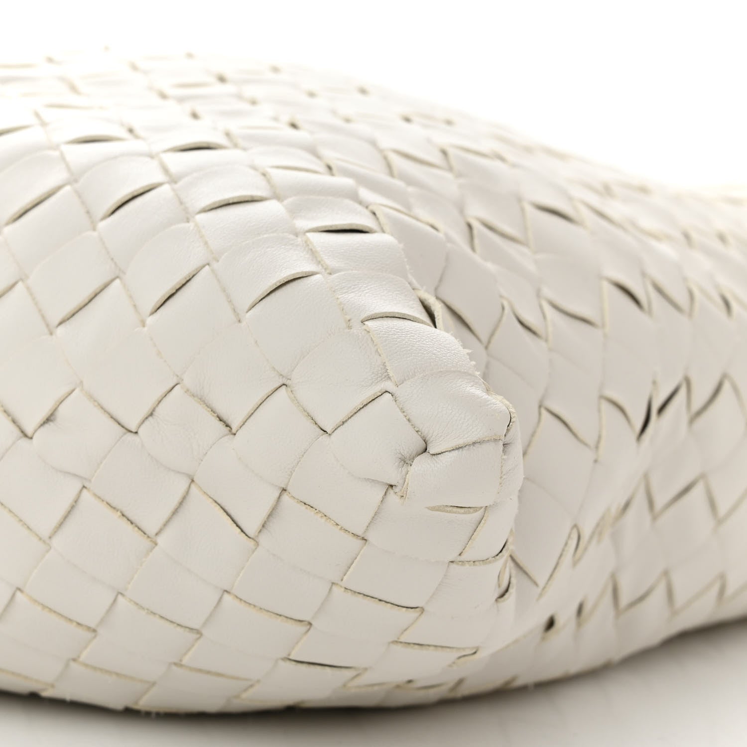Bottega Veneta Calfskin Intrecciato Large Hop White 10 of 10