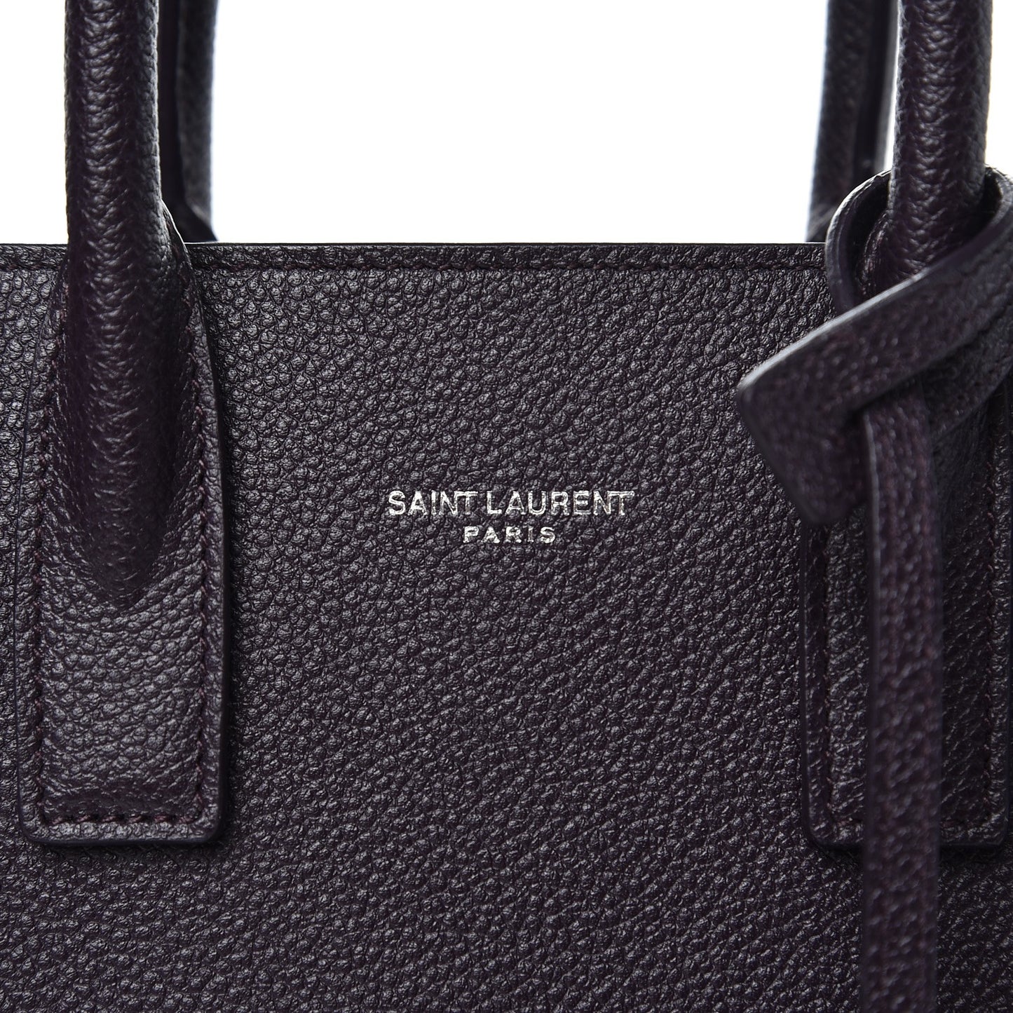 Grained Calfskin Nano Sac De Jour Armaranto