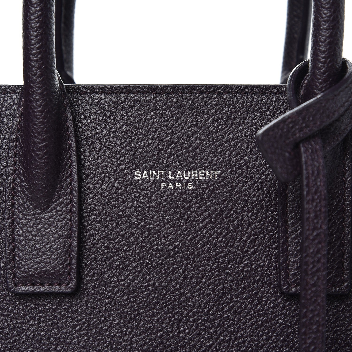 Saint Laurent Grained Calfskin Nano Sac De Jour Armaranto 8 of 8