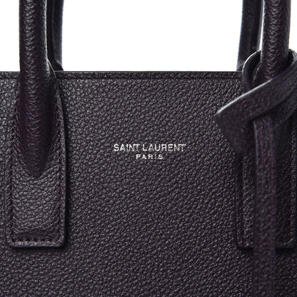Saint Laurent Grained Calfskin Nano Sac De Jour Armaranto 8 of 8