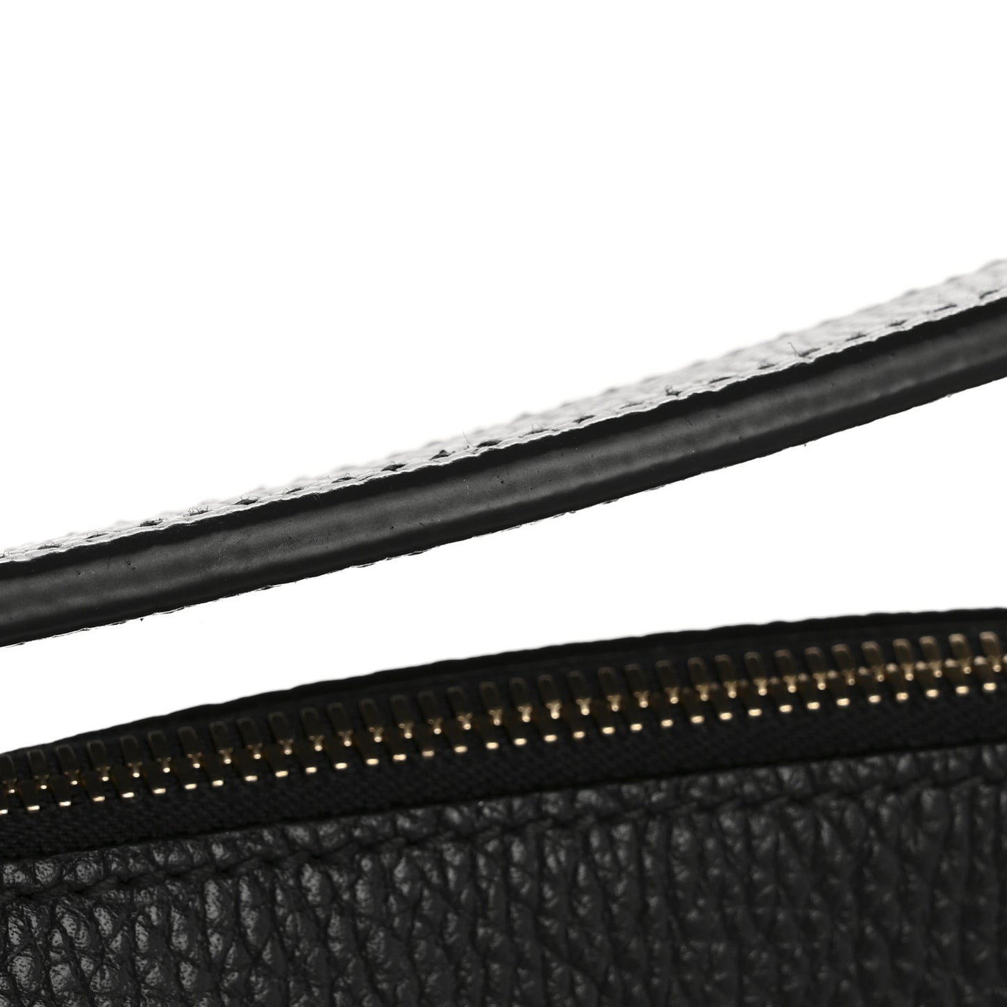 Pebbled Calfskin Large Soho Hobo Black