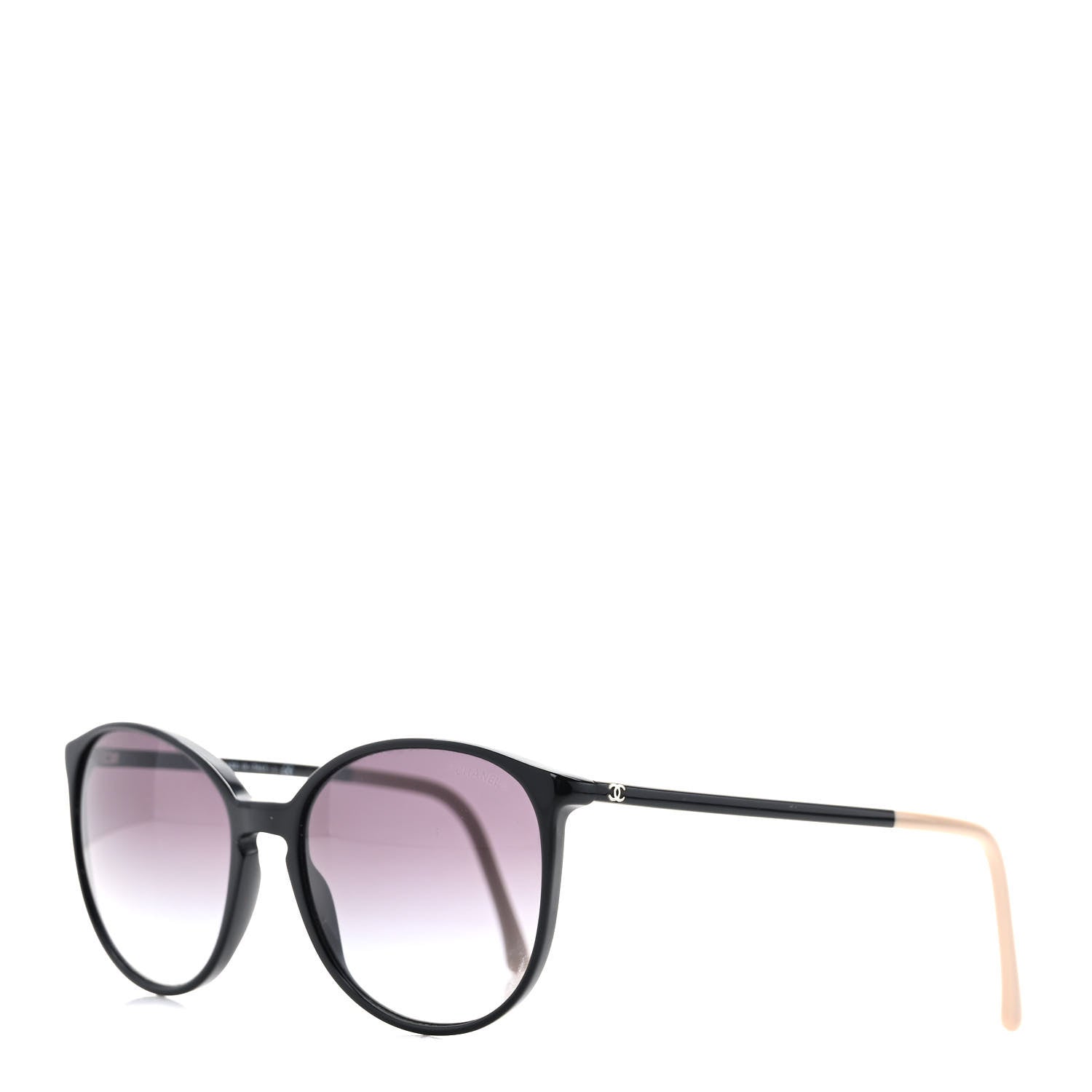 Chanel Acetate Round Sunglasses 5278 Black 1 of 8