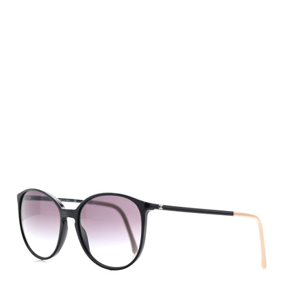 Chanel Acetate Round Sunglasses 5278 Black 1 of 8