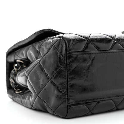 Chanel Glazed Calfskin Quilted Large Coco Soft Flap Black 9 of 10
