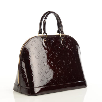 Louis Vuitton Vernis Alma GM Amarante 3 of 7