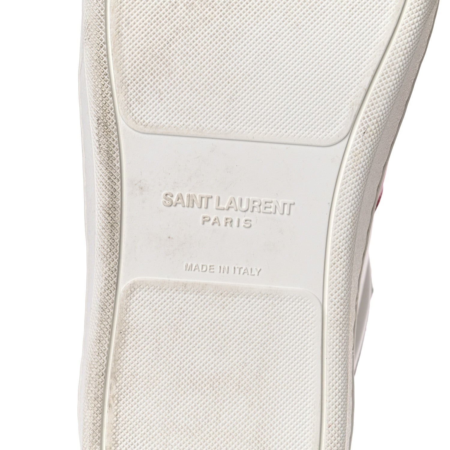 Saint Laurent Calfskin Court Classic SL/10H High Top Sneakers 43 White Red 17 of 25