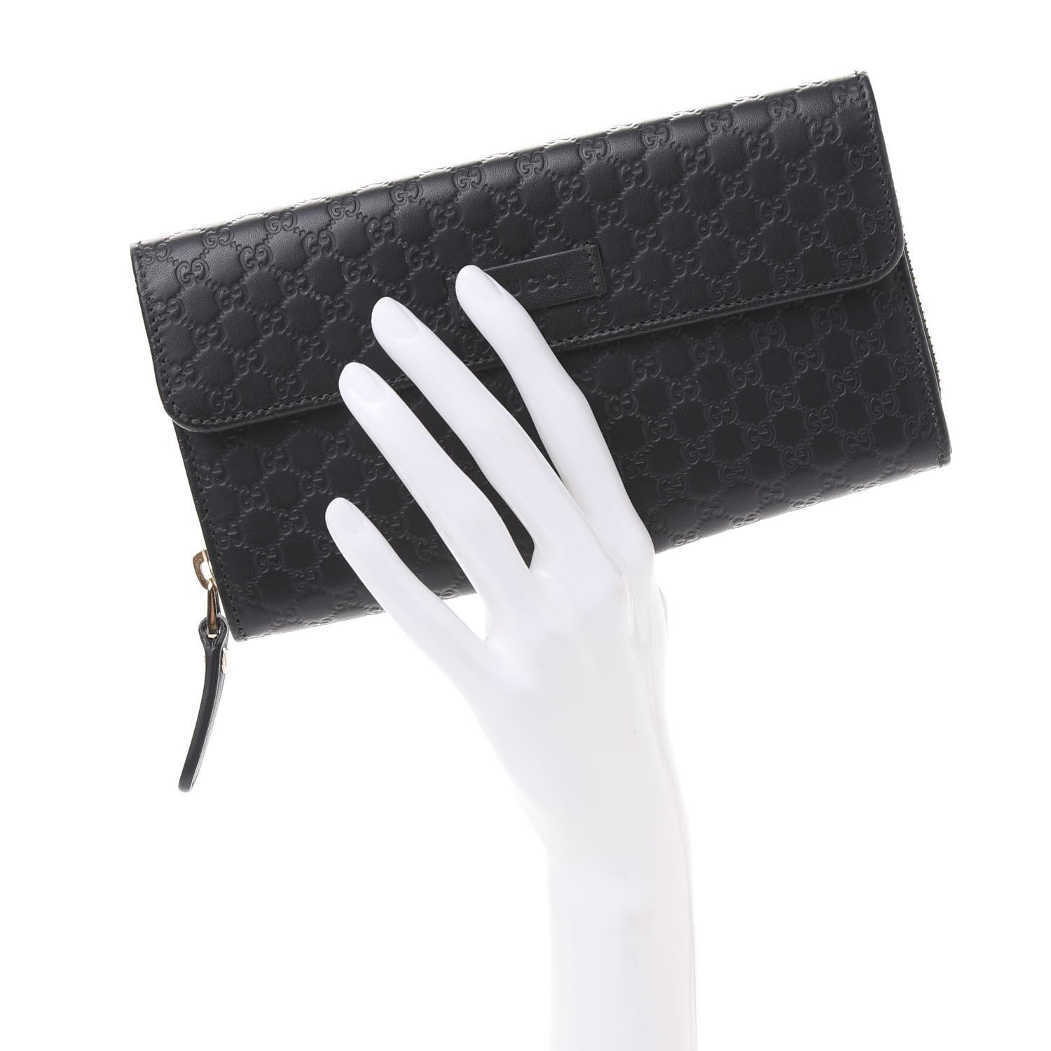 Gucci Soft Microguccissima Continental Zip Wallet Black 2 of 11