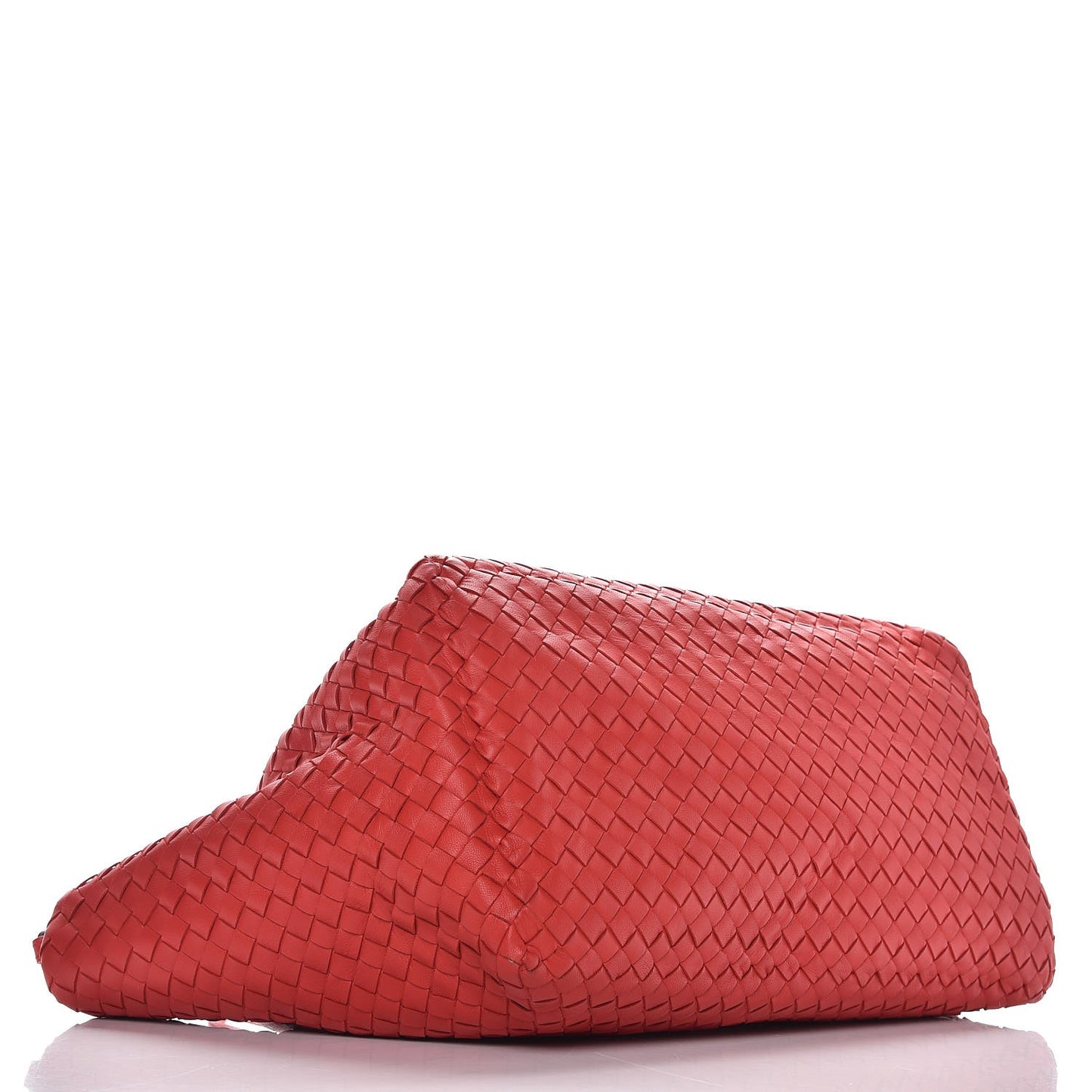 Nappa Intrecciato Medium Seamless Tote Red