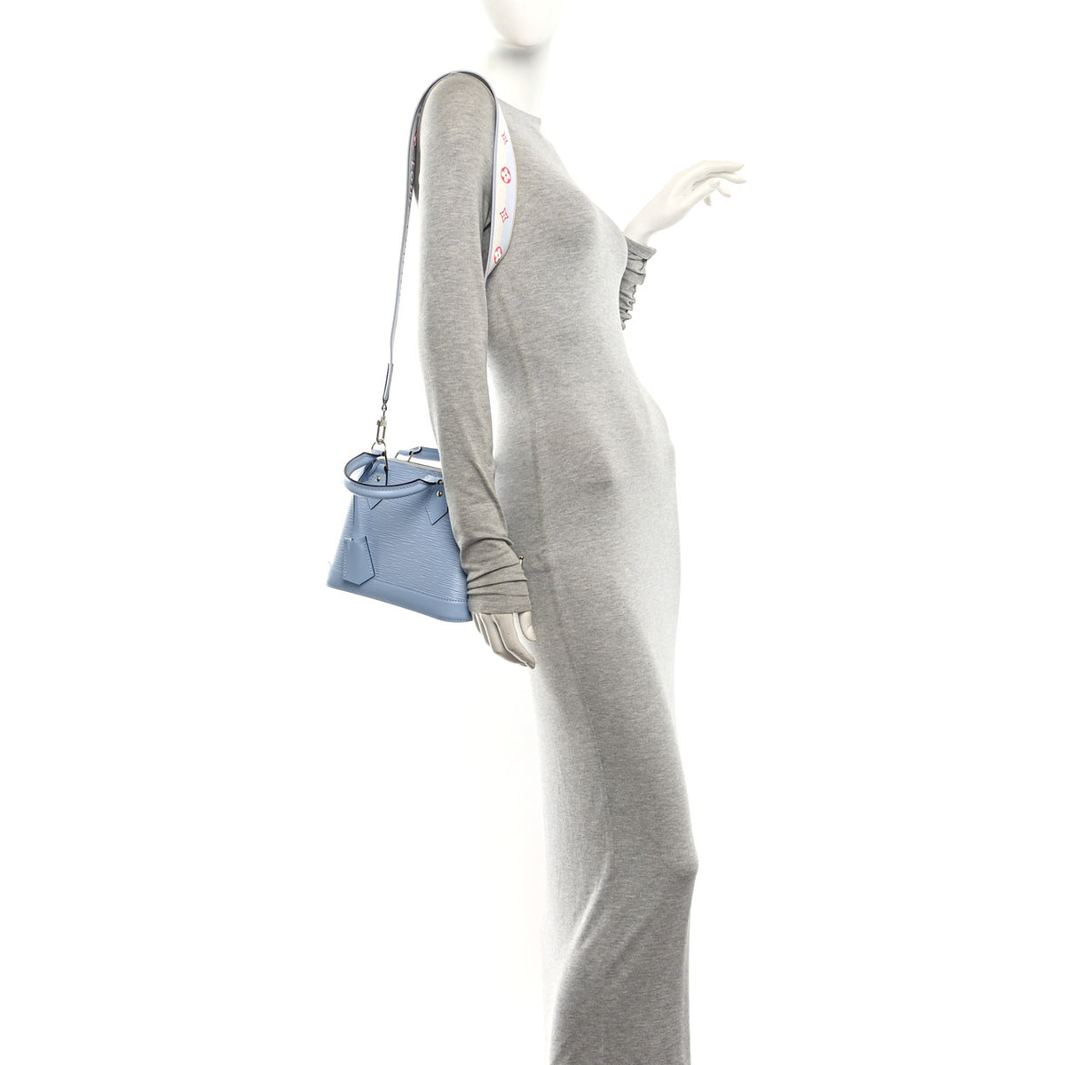 Louis Vuitton Epi Jacquard Alma BB Cloud Blue 2 of 9
