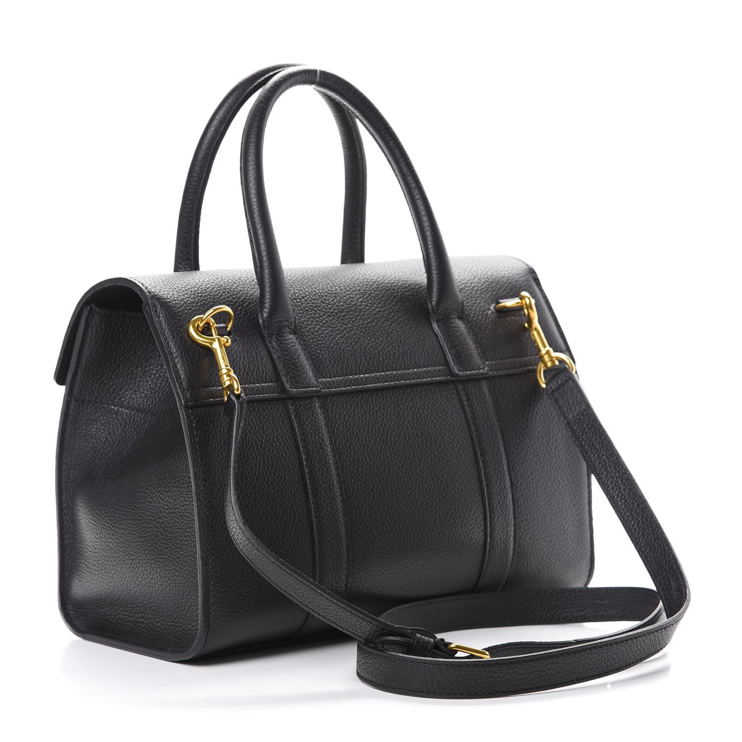Mulberry Classic Grain Small New Bayswater Black 2 of 10