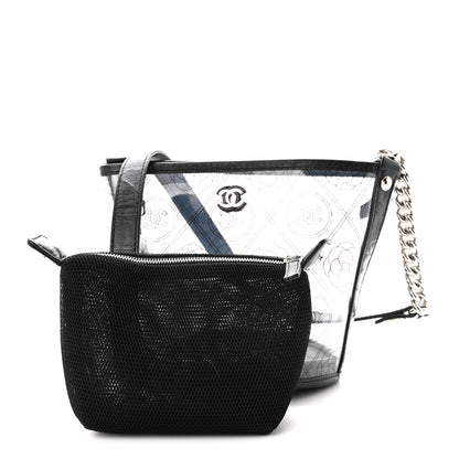 Chanel Crumpled Calfskin PVC Bucket Bag Black 3 of 10