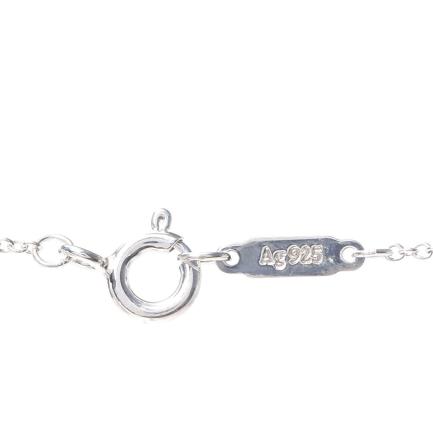 Tiffany Sterling Silver Heart Tag Key Pendant Necklace 6 of 6