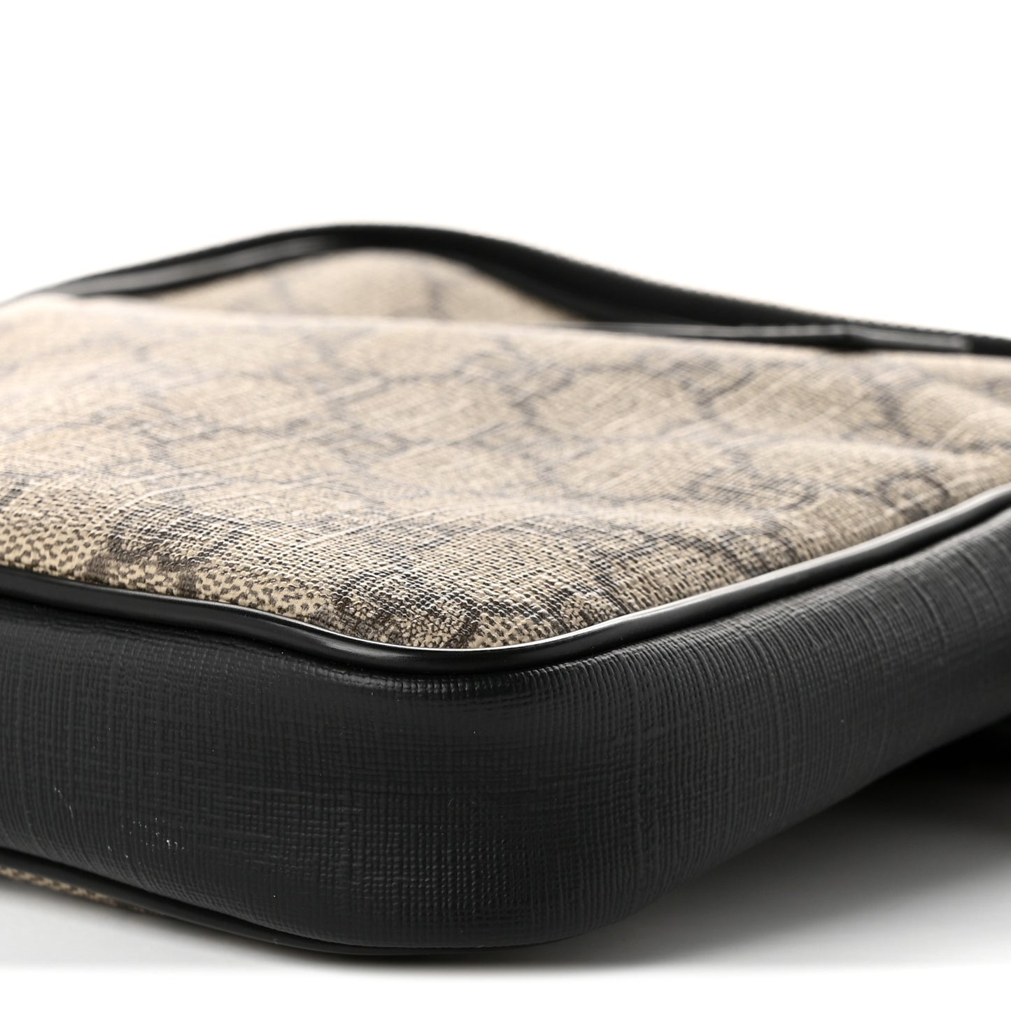 GG Supreme Monogram Web Belt Bag Black