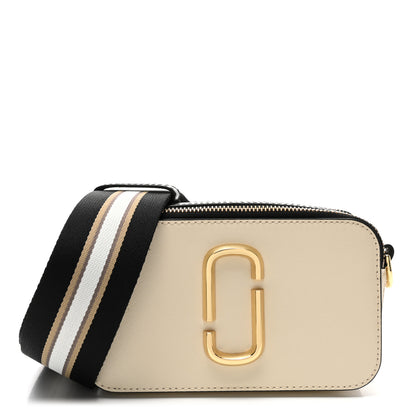 Marc Jacobs Saffiano Small Snapshot Camera Bag New Cloud White Multicolor 1 of 10