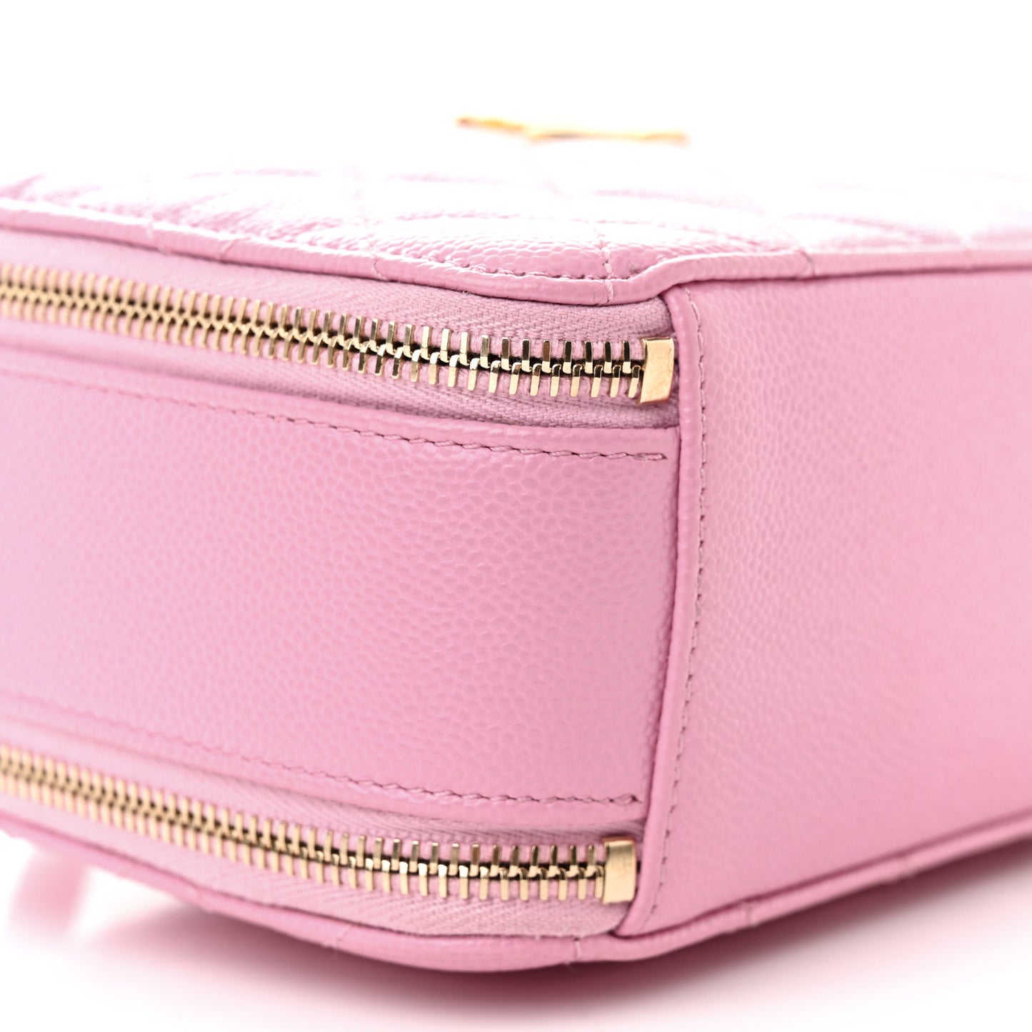 Caviar Quilted Pick Me Up Small Vanity Case Light Pink