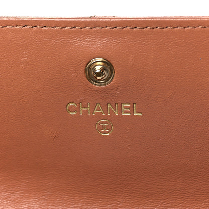 Chanel Lambskin Quilted Chanel 19 Flap Wallet Brown 6 of 10