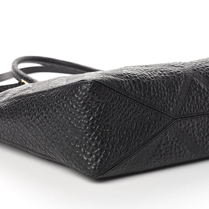 Burberry Heritage Grain Check Embossed Medium Dewsbury Tote Black 7 of 8