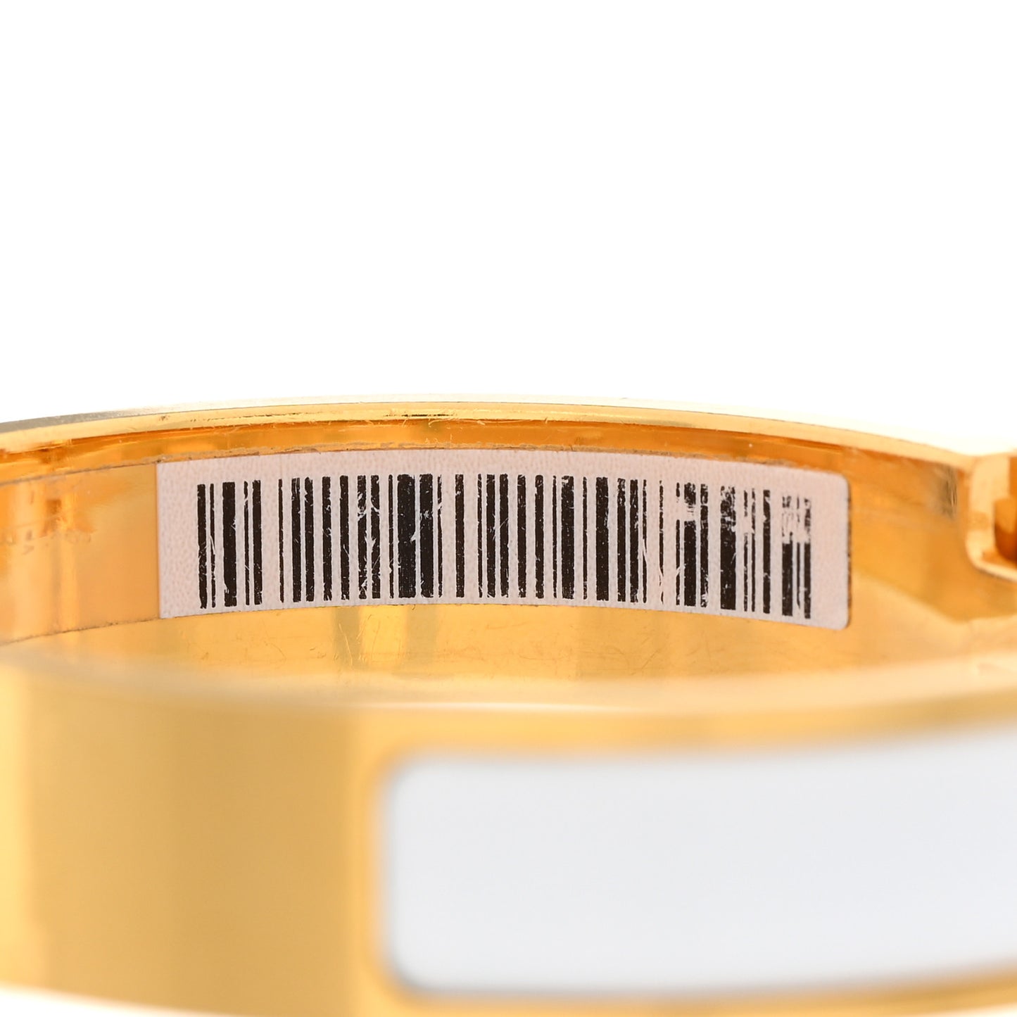 Enamel Narrow Clic Clac H Bracelet GM White