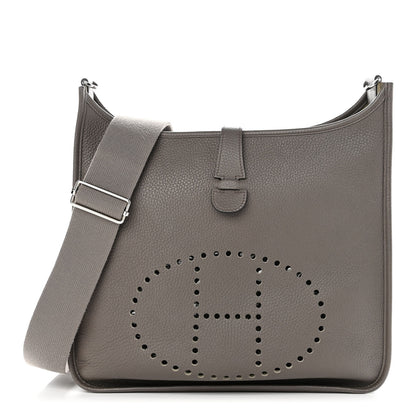 Hermes Taurillon Clemence Evelyne III GM Etain 1 of 10